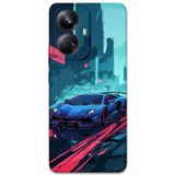 Gramaphone Realme 10 Pro Plus Uyumlu Araba Desenli Telefon Kılıfı + Ekran Koruyucu - 5763