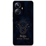 Gramaphone Realme 10 Pro Plus Uyumlu Boğa Burcu Desenli Telefon Kılıfı + Ekran Koruyucu - 5769