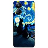 Gramaphone Realme 10 Pro Plus Uyumlu Kedi Desenli Telefon Kılıfı + Ekran Koruyucu - 5782