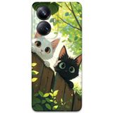 Gramaphone Realme 10 Pro Plus Uyumlu Kedi Desenli Telefon Kılıfı + Ekran Koruyucu - 5785