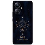 Gramaphone Realme 10 Pro Plus Uyumlu Koç Burcu Desenli Telefon Kılıfı + Ekran Koruyucu - 5768