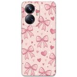Gramaphone Realme 10 Pro Plus Uyumlu Kurdele Desenli Telefon Kılıfı + Ekran Koruyucu - 5802