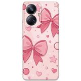 Gramaphone Realme 10 Pro Plus Uyumlu Kurdele Desenli Telefon Kılıfı + Ekran Koruyucu - 5803