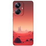 Gramaphone Realme 10 Pro Plus Uyumlu Uzay Desenli Telefon Kılıfı + Ekran Koruyucu - 5859