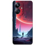 Gramaphone Realme 10 Pro Plus Uyumlu Uzay Desenli Telefon Kılıfı + Ekran Koruyucu - 5860