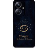 Gramaphone Realme 10 Pro Plus Uyumlu Yengeç Burcu Desenli Telefon Kılıfı + Ekran Koruyucu - 5771