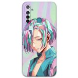 Gramaphone Realme 5i ile Uyumlu Anime Desenli Telefon Kılıfı + Ekran Koruyucu - 5743