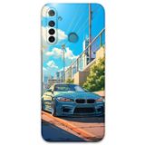 Gramaphone Realme 5i ile Uyumlu Araba Desenli Telefon Kılıfı + Ekran Koruyucu - 5760