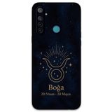 Gramaphone Realme 5i ile Uyumlu Boğa Burcu Desenli Telefon Kılıfı + Ekran Koruyucu - 5769