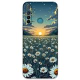 Gramaphone Realme 5i ile Uyumlu Çiçek Desenli Telefon Kılıfı + Ekran Koruyucu - 5792