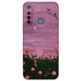 Gramaphone Realme 5i ile Uyumlu Çiçek Desenli Telefon Kılıfı + Ekran Koruyucu - 5793