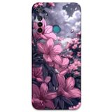 Gramaphone Realme 5i ile Uyumlu Çiçek Desenli Telefon Kılıfı + Ekran Koruyucu - 5796
