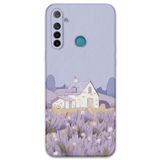 Gramaphone Realme 5i ile Uyumlu Çiçek Desenli Telefon Kılıfı + Ekran Koruyucu - 5800