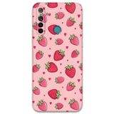 Gramaphone Realme 5i ile Uyumlu Çilek Desenli Telefon Kılıfı + Ekran Koruyucu - 5804