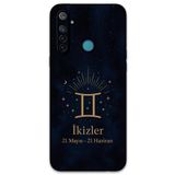 Gramaphone Realme 5i ile Uyumlu İkizler Burcu Desenli Telefon Kılıfı + Ekran Koruyucu - 5770