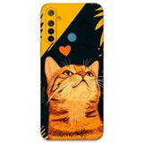 Gramaphone Realme 5i ile Uyumlu Kedi Desenli Telefon Kılıfı + Ekran Koruyucu - 5783