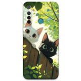 Gramaphone Realme 5i ile Uyumlu Kedi Desenli Telefon Kılıfı + Ekran Koruyucu - 5785