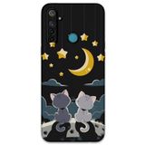 Gramaphone Realme 5i ile Uyumlu Kedi Desenli Telefon Kılıfı + Ekran Koruyucu - 5809