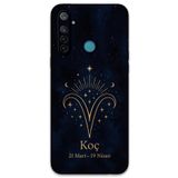Gramaphone Realme 5i ile Uyumlu Koç Burcu Desenli Telefon Kılıfı + Ekran Koruyucu - 5768