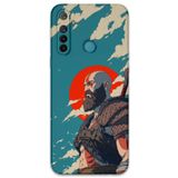 Gramaphone Realme 5i ile Uyumlu Kratos Desenli Telefon Kılıfı + Ekran Koruyucu - 5824