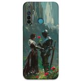 Gramaphone Realme 5i ile Uyumlu Retro Desenli Telefon Kılıfı + Ekran Koruyucu - 5839