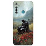 Gramaphone Realme 5i ile Uyumlu Retro Desenli Telefon Kılıfı + Ekran Koruyucu - 5840