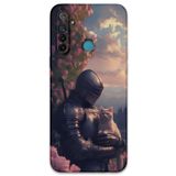 Gramaphone Realme 5i ile Uyumlu Retro Desenli Telefon Kılıfı + Ekran Koruyucu - 5845