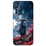 Gramaphone Realme 5i ile Uyumlu Samuray Desenli Telefon Kılıfı + Ekran Koruyucu - 5825