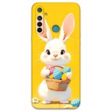 Gramaphone Realme 5i ile Uyumlu Tavşan Desenli Telefon Kılıfı + Ekran Koruyucu - 5806