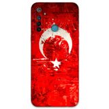 Gramaphone Realme 5i ile Uyumlu Türk Bayrağı Desenli Telefon Kılıfı + Ekran Koruyucu - 5847