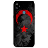 Gramaphone Realme 5i ile Uyumlu Türk Bayrağı Desenli Telefon Kılıfı + Ekran Koruyucu - 5852