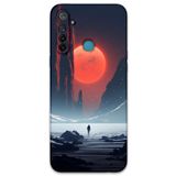 Gramaphone Realme 5i ile Uyumlu Uzay Desenli Telefon Kılıfı + Ekran Koruyucu - 5861