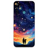 Gramaphone Realme 5i ile Uyumlu Uzay Desenli Telefon Kılıfı + Ekran Koruyucu - 5863
