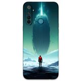 Gramaphone Realme 5i ile Uyumlu Uzay Desenli Telefon Kılıfı + Ekran Koruyucu - 5864