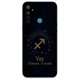 Gramaphone Realme 5i ile Uyumlu Yay Burcu Desenli Telefon Kılıfı + Ekran Koruyucu - 5776
