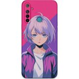 Gramaphone Realme 5İ Uyumlu Anime Desenli Telefon Kılıfı + Ekran Koruyucu - 5742