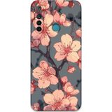 Gramaphone Realme 5İ Uyumlu Çiçek Desenli Telefon Kılıfı + Ekran Koruyucu - 5801