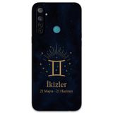Gramaphone Realme 5İ Uyumlu İkizler Burcu Desenli Telefon Kılıfı + Ekran Koruyucu - 5770