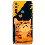 Gramaphone Realme 5İ Uyumlu Kedi Desenli Telefon Kılıfı + Ekran Koruyucu - 5783