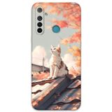 Gramaphone Realme 5İ Uyumlu Kedi Desenli Telefon Kılıfı + Ekran Koruyucu - 5784