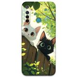 Gramaphone Realme 5İ Uyumlu Kedi Desenli Telefon Kılıfı + Ekran Koruyucu - 5785