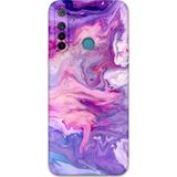 Gramaphone Realme 5İ Uyumlu Mermer Desenli Telefon Kılıfı + Ekran Koruyucu - 5813