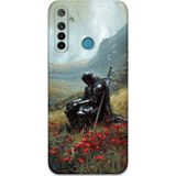 Gramaphone Realme 5İ Uyumlu Retro Desenli Telefon Kılıfı + Ekran Koruyucu - 5840
