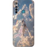 Gramaphone Realme 5İ Uyumlu Retro Desenli Telefon Kılıfı + Ekran Koruyucu - 5841