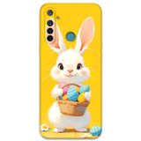 Gramaphone Realme 5İ Uyumlu Tavşan Desenli Telefon Kılıfı + Ekran Koruyucu - 5806