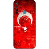 Gramaphone Realme 5İ Uyumlu Türk Bayrağı Desenli Telefon Kılıfı + Ekran Koruyucu - 5847