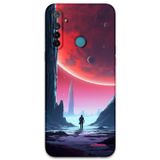 Gramaphone Realme 5İ Uyumlu Uzay Desenli Telefon Kılıfı + Ekran Koruyucu - 5860