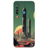 Gramaphone Realme 5İ Uyumlu Uzay Desenli Telefon Kılıfı + Ekran Koruyucu - 5870