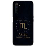 Gramaphone Realme 6 Pro Uyumlu Akrep Burcu Desenli Telefon Kılıfı + Ekran Koruyucu - 5775