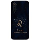 Gramaphone Realme 6 Pro Uyumlu Aslan Burcu Desenli Telefon Kılıfı + Ekran Koruyucu - 5772